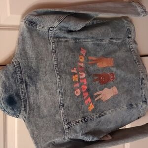 Barbie denim jean jacket XL size 14 to 16